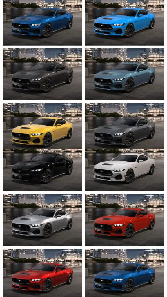 2024 Mustang GT Colors